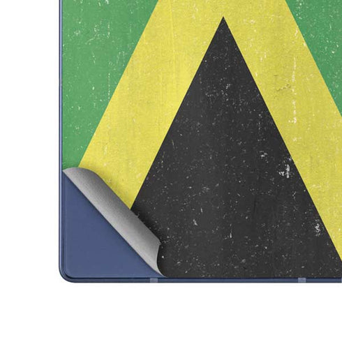 Jamaica Flag Distressed Galaxy Z Fold6 Skin